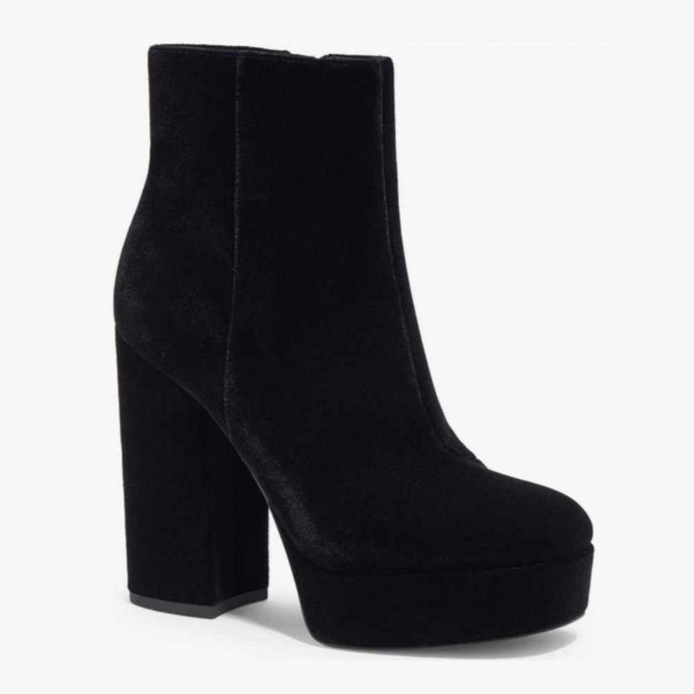 🖤 NEW Coach Iona Black Suede Platform Bootie size 9